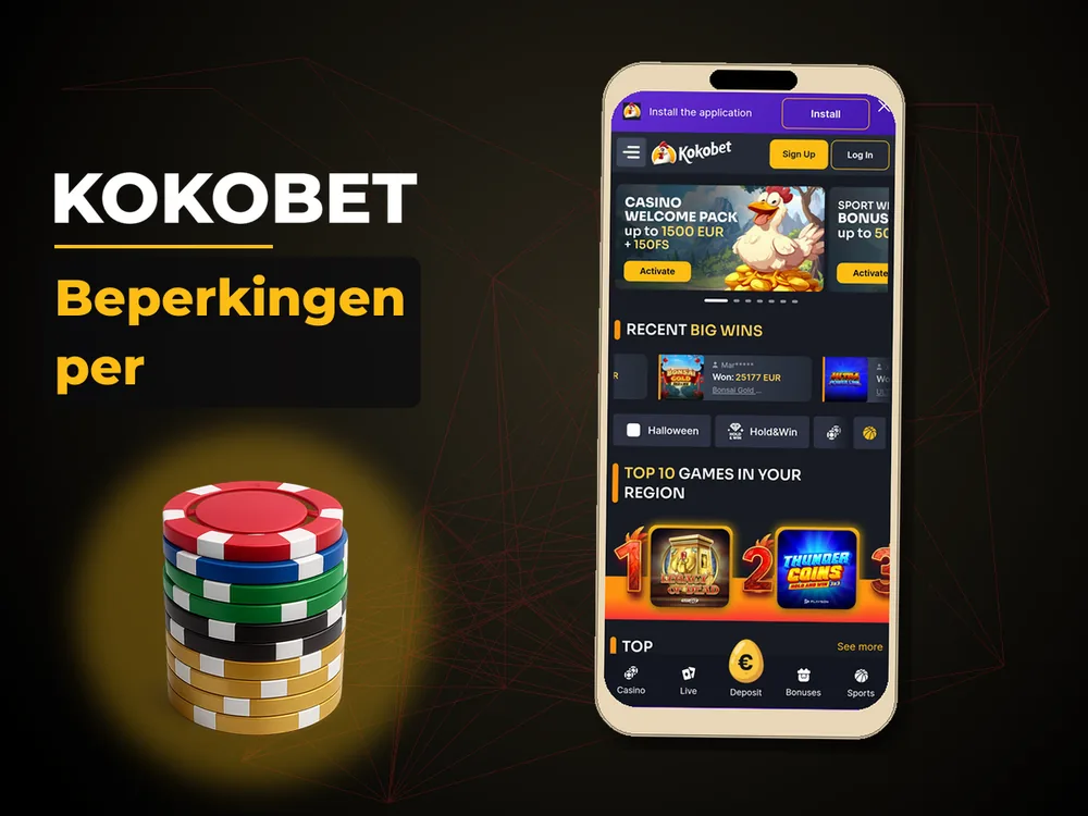 KoKobet - Beperkingen per